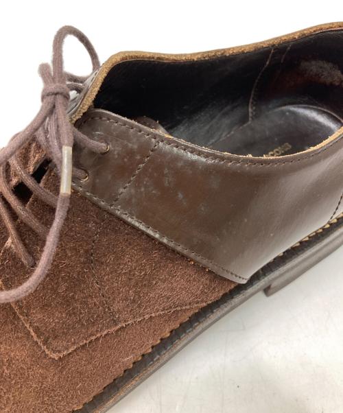 COMME des GARCONS HOMME（コムデギャルソン オム）COMME des GARCONS HOMME (コムデギャルソン オム) レザースウェード切替シューズ ブラウン サイズ:25.5の古着・服飾アイテム