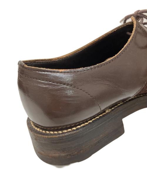 COMME des GARCONS HOMME（コムデギャルソン オム）COMME des GARCONS HOMME (コムデギャルソン オム) レザースウェード切替シューズ ブラウン サイズ:25.5の古着・服飾アイテム