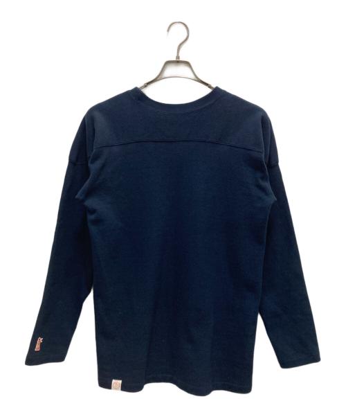 BONCOURA（ボンクラ）BONCOURA (ボンクラ) フットボールニットT ネイビー サイズ:38の古着・服飾アイテム