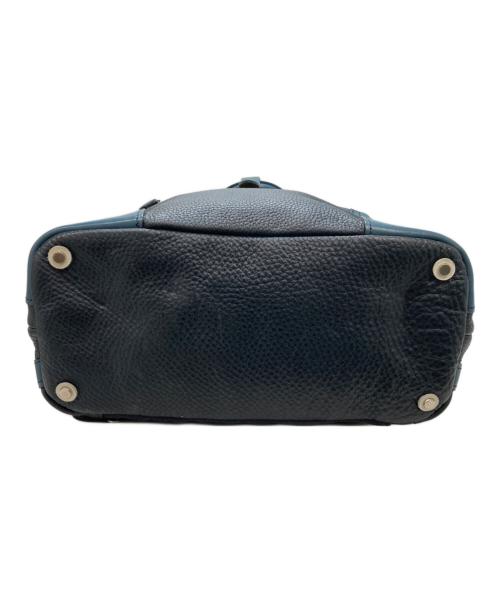 fico prodotto di GANZO（フィーコ プロドット ディ ガンゾ）Fico prodotto di GANZO (フィーコ プロドット ディ ガンゾ) レザーバックパック ネイビーの古着・服飾アイテム