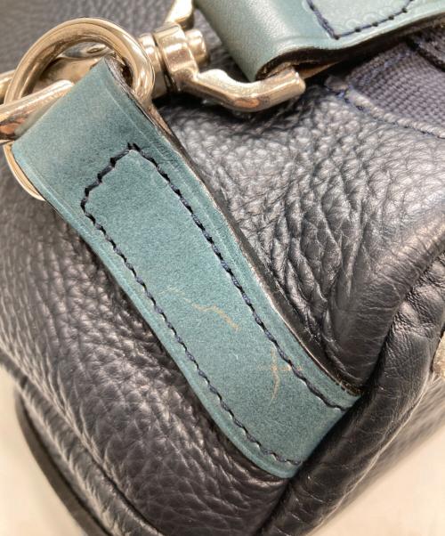 fico prodotto di GANZO（フィーコ プロドット ディ ガンゾ）Fico prodotto di GANZO (フィーコ プロドット ディ ガンゾ) レザーバックパック ネイビーの古着・服飾アイテム