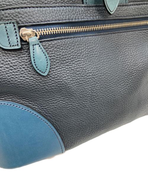 fico prodotto di GANZO（フィーコ プロドット ディ ガンゾ）Fico prodotto di GANZO (フィーコ プロドット ディ ガンゾ) レザーバックパック ネイビーの古着・服飾アイテム