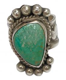 Navajo（ナバホ）の古着「ターコイズリング」｜ターコイズ