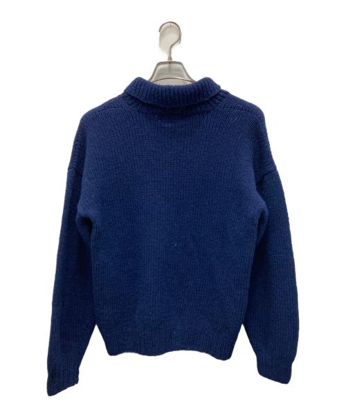 CHAPS RALPH LAUREN（チャップス ラルフローレン）CHAPS RALPH LAUREN (チャップス ラルフローレン) ショールカラーニット　/  星条旗ニット ネイビー サイズ:Mの古着・服飾アイテム