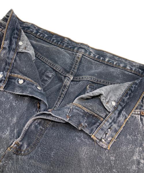 LEVI'S（リーバイス）LEVI'S (リーバイス) 後染めデニムパンツ ブラック サイズ:不明(実寸参照)の古着・服飾アイテム
