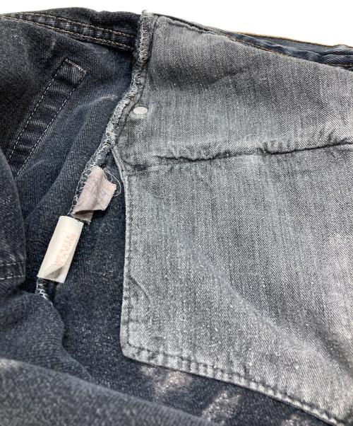 LEVI'S（リーバイス）LEVI'S (リーバイス) 後染めデニムパンツ ブラック サイズ:不明(実寸参照)の古着・服飾アイテム