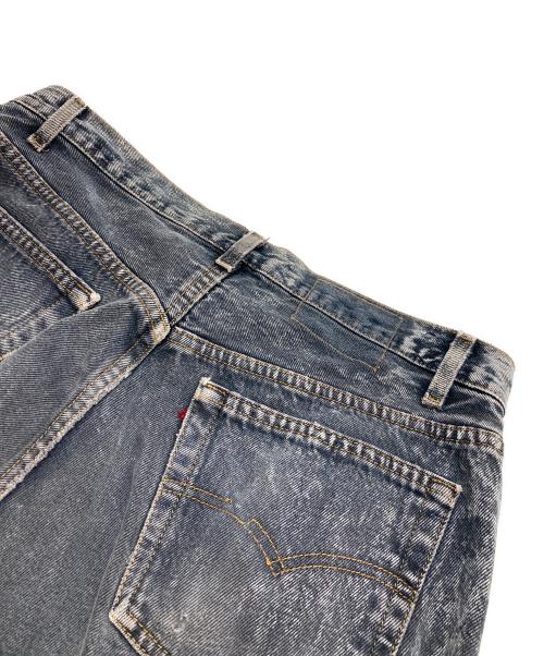LEVI'S（リーバイス）LEVI'S (リーバイス) 後染めデニムパンツ ブラック サイズ:不明(実寸参照)の古着・服飾アイテム