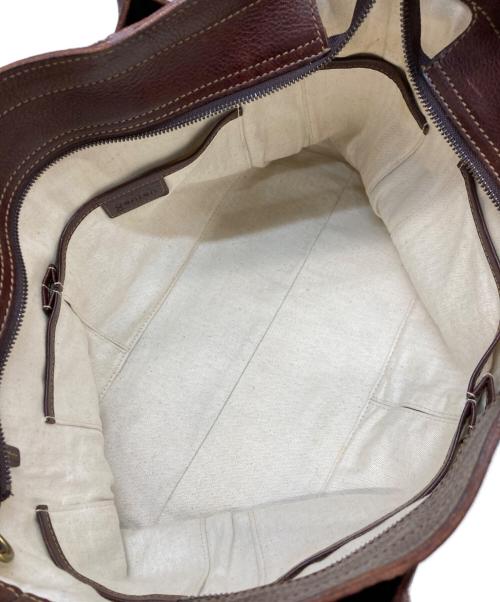 genten（ゲンテン）genten (ゲンテン) トスカレザートートバッグ ブラウンの古着・服飾アイテム