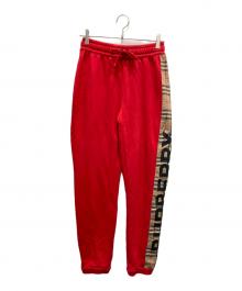 BURBERRY LONDON（バーバリーロンドン）の古着「トラックスーツボトムス」｜レッド