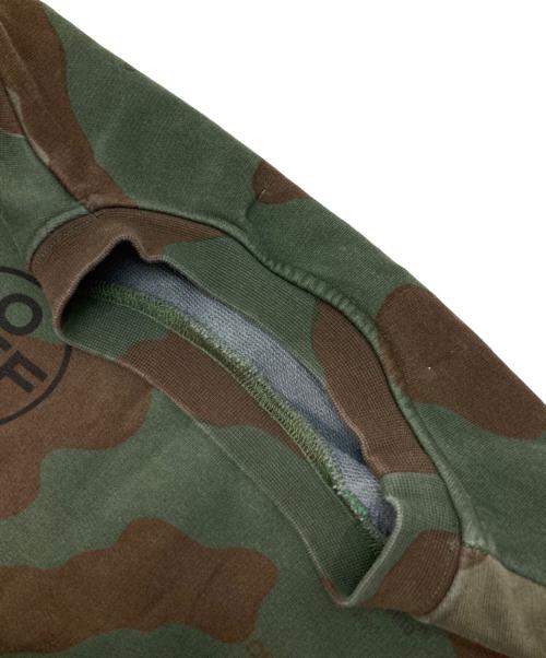 OFFWHITE（オフホワイト）OFFWHITE (オフホワイト) 迷彩ロゴスウェット オリーブ サイズ:Sの古着・服飾アイテム