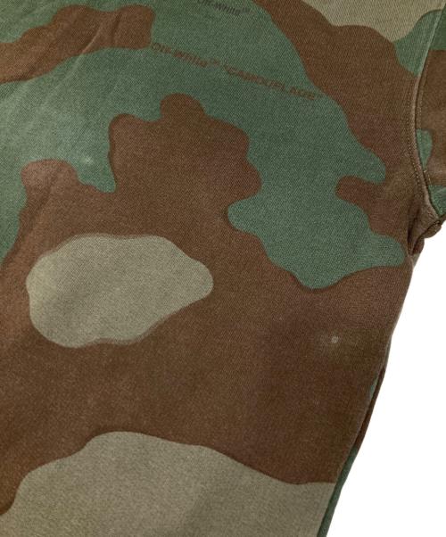 OFFWHITE（オフホワイト）OFFWHITE (オフホワイト) 迷彩ロゴスウェット オリーブ サイズ:Sの古着・服飾アイテム