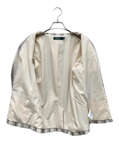 LAUREN RALPH LAUREN（ローレンラルフローレン）LAUREN RALPH LAUREN (ローレンラルフローレン) ダブルジャケット ホワイト サイズ:6の古着・服飾アイテム