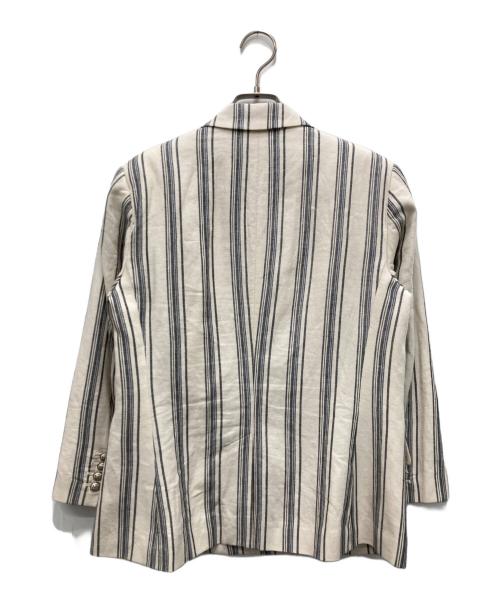 LAUREN RALPH LAUREN（ローレンラルフローレン）LAUREN RALPH LAUREN (ローレンラルフローレン) ダブルジャケット ホワイト サイズ:6の古着・服飾アイテム