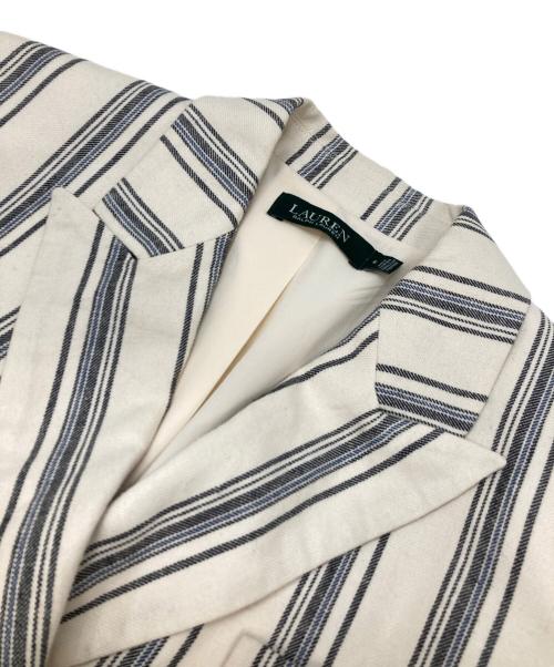 LAUREN RALPH LAUREN（ローレンラルフローレン）LAUREN RALPH LAUREN (ローレンラルフローレン) ダブルジャケット ホワイト サイズ:6の古着・服飾アイテム