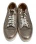 中古・古着 JIMMY CHOO (ジミーチュウ) ラメローカットスニーカー ピンク サイズ:36：6000円