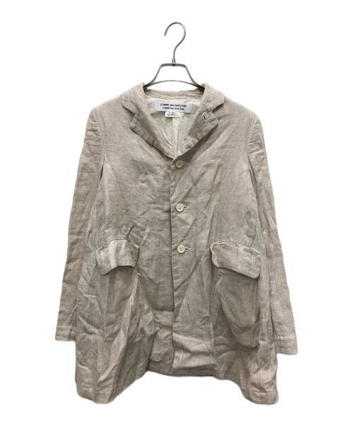 COMME des GARCONS COMME des GARCONS（コムデギャルソン コムデギャルソン）COMME des GARCONS COMME des GARCONS (コムデギャルソン コムデギャルソン) リネンジャケット ベージュ サイズ:XSの古着・服飾アイテム