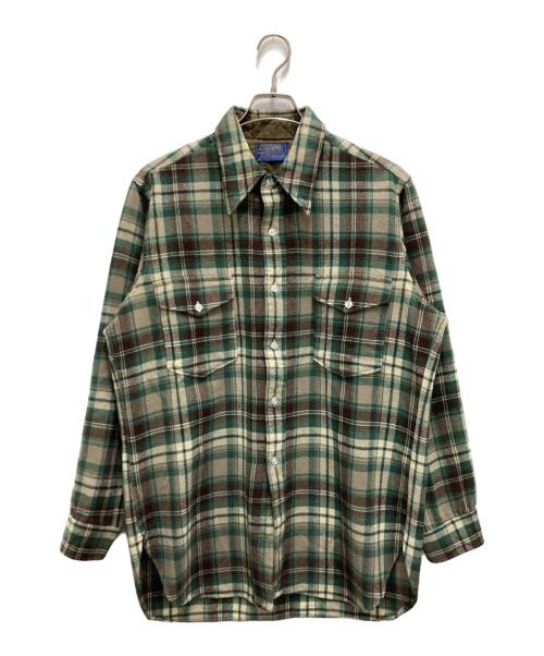 PENDLETON（ペンドルトン）PENDLETON (ペンドルトン) ウールチェックシャツ グリーン サイズ:17の古着・服飾アイテム