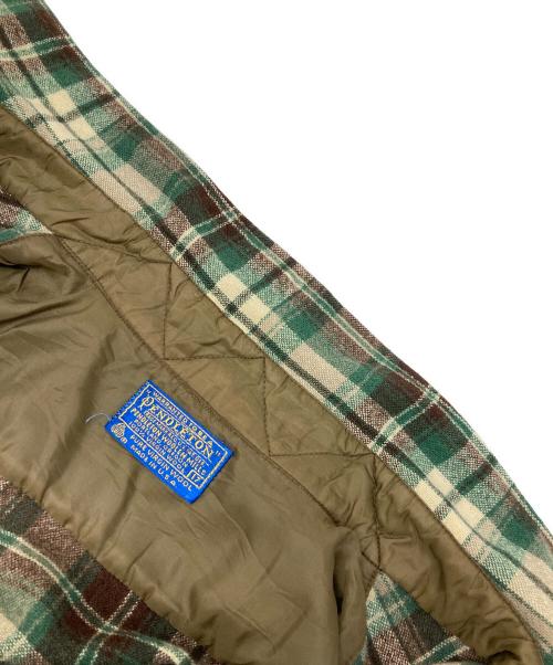 PENDLETON（ペンドルトン）PENDLETON (ペンドルトン) ウールチェックシャツ グリーン サイズ:17の古着・服飾アイテム