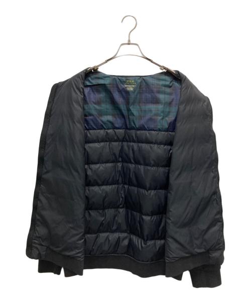 POLO RALPH LAUREN（ポロ・ラルフローレン）POLO RALPH LAUREN (ポロ・ラルフローレン) ダウン切替ジャケット ブラック サイズ:XLの古着・服飾アイテム