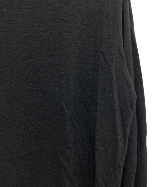 Yohji Yamamoto pour homme（ヨウジヤマモト プールオム）Yohji Yamamoto pour homme (ヨウジヤマモト プールオム) SUPER 120 WOOL SINGLE JERSEY TURTLE NECK LS TEE ブラック サイズ:3の古着・服飾アイテム