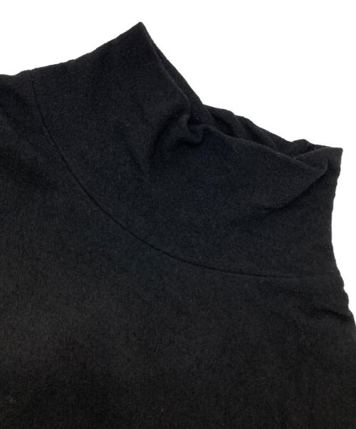 Yohji Yamamoto pour homme（ヨウジヤマモト プールオム）Yohji Yamamoto pour homme (ヨウジヤマモト プールオム) SUPER 120 WOOL SINGLE JERSEY TURTLE NECK LS TEE ブラック サイズ:3の古着・服飾アイテム