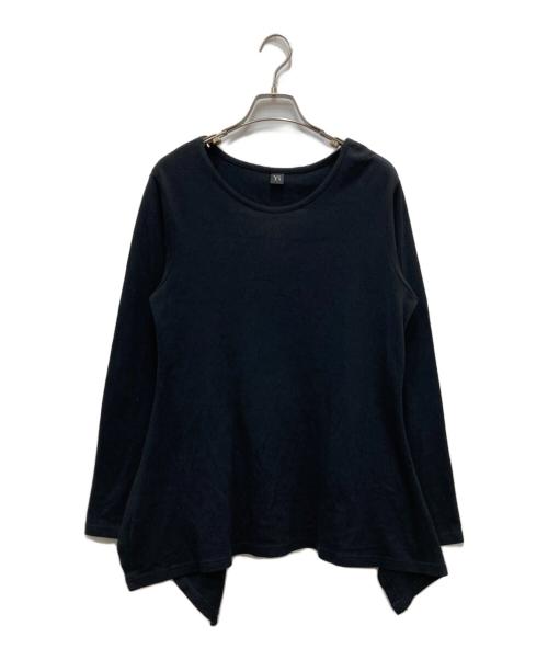 Y's（ワイズ）Y's (ワイズ) アシンメトリーカットソー ブラック サイズ:2の古着・服飾アイテム
