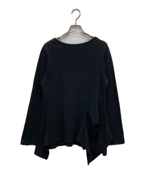 Y's（ワイズ）Y's (ワイズ) アシンメトリーカットソー ブラック サイズ:2の古着・服飾アイテム