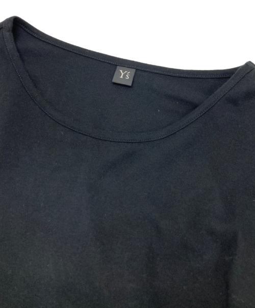 Y's（ワイズ）Y's (ワイズ) アシンメトリーカットソー ブラック サイズ:2の古着・服飾アイテム
