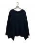 Y's（ワイズ）の古着「アシンメトリーカットソー」｜ブラック
