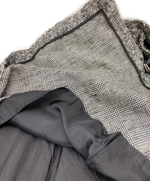 Y's（ワイズ）Y's (ワイズ) ツイードフレアスカート グレー サイズ:2の古着・服飾アイテム