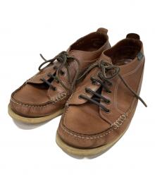 PARABOOT（パラブーツ）の古着「マリブレザーデッキシューズ」｜ブラウン