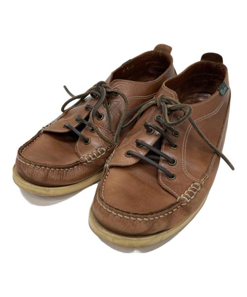 PARABOOT（パラブーツ）PARABOOT (パラブーツ) マリブレザーデッキシューズ ブラウン サイズ:8の古着・服飾アイテム