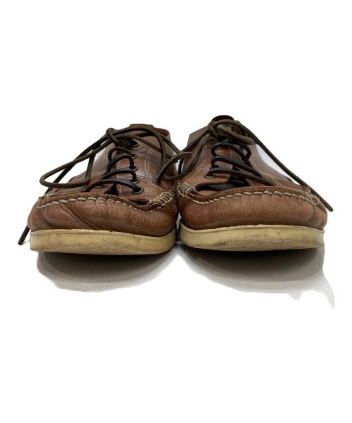 PARABOOT（パラブーツ）PARABOOT (パラブーツ) マリブレザーデッキシューズ ブラウン サイズ:8の古着・服飾アイテム
