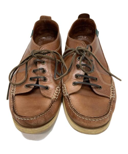 PARABOOT（パラブーツ）PARABOOT (パラブーツ) マリブレザーデッキシューズ ブラウン サイズ:8の古着・服飾アイテム