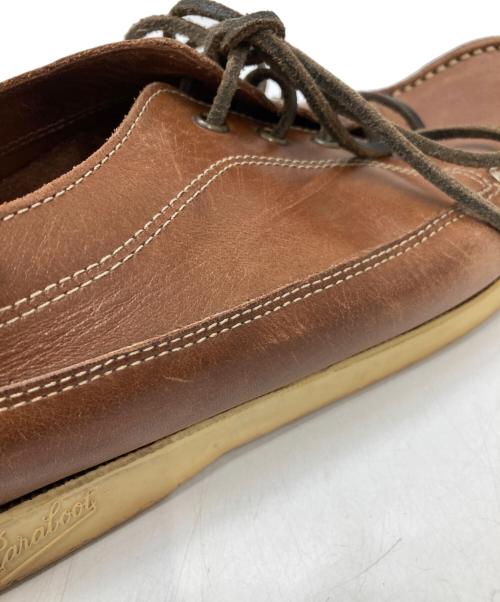 PARABOOT（パラブーツ）PARABOOT (パラブーツ) マリブレザーデッキシューズ ブラウン サイズ:8の古着・服飾アイテム