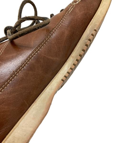 PARABOOT（パラブーツ）PARABOOT (パラブーツ) マリブレザーデッキシューズ ブラウン サイズ:8の古着・服飾アイテム
