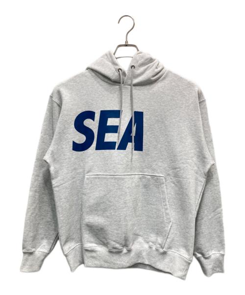 WIND AND SEA（ウィンダンシー）WIND AND SEA (ウィンダンシー) 21AW ロゴプリント フーディ グレー サイズ:Sの古着・服飾アイテム