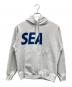 WIND AND SEA（ウィンダンシー）の古着「21AW ロゴプリント フーディ」｜グレー