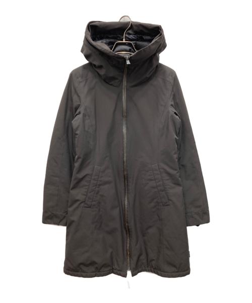 HERNO（ヘルノ）HERNO (ヘルノ) ダウンフーデッドコート ブラウン サイズ:40の古着・服飾アイテム