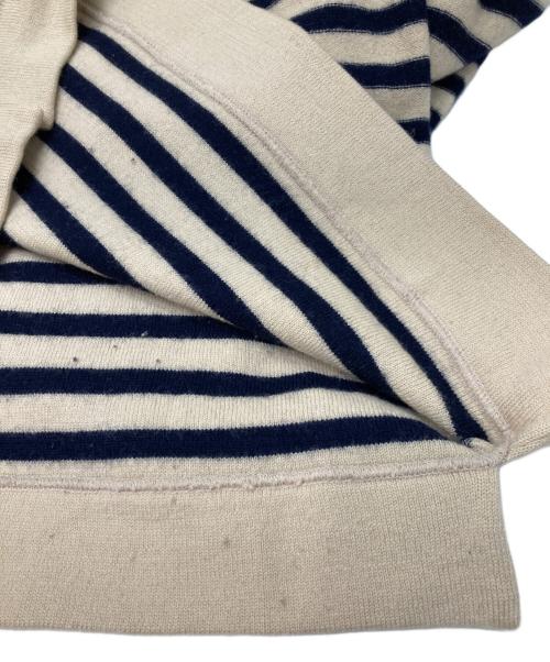 45rpm（45アールピーエム）45rpm (45アールピーエム) ボーダーニット ネイビー×ベージュ サイズ:2の古着・服飾アイテム