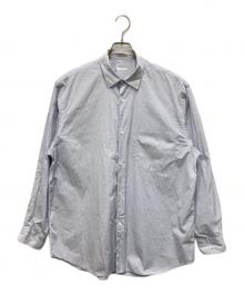 COMOLI（コモリ）の古着「ポプリンシャツ」｜ブルー