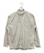 AURALEEオーラリー）の古着「ストライプシャツ」｜ベージュ