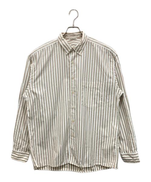 AURALEE（オーラリー）AURALEE (オーラリー) ストライプシャツ ベージュ サイズ:5の古着・服飾アイテム