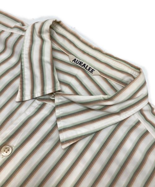 AURALEE（オーラリー）AURALEE (オーラリー) ストライプシャツ ベージュ サイズ:5の古着・服飾アイテム