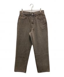 thisisneverthat（ディスイズネバーザット）の古着「Regular Jeans」｜ブラウン