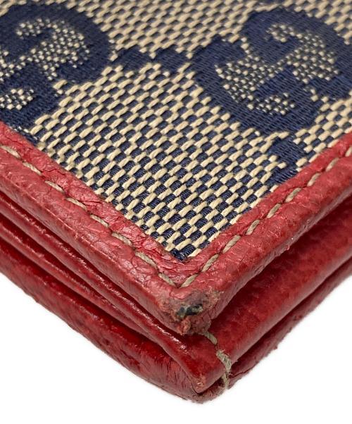 GUCCI（グッチ）GUCCI (グッチ) GG柄カードケース レッドの古着・服飾アイテム