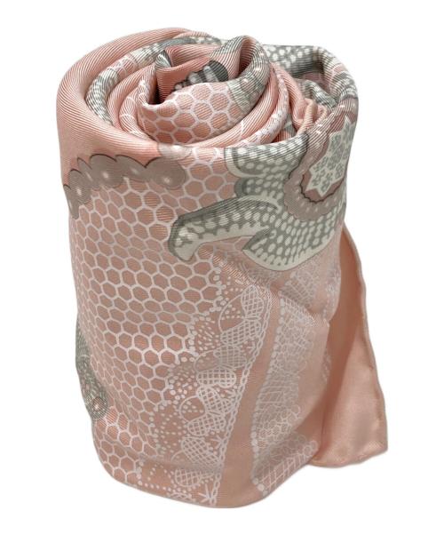 HERMES（エルメス）HERMES (エルメス) カレ90 器用な手先 妖精の指 ピンクの古着・服飾アイテム