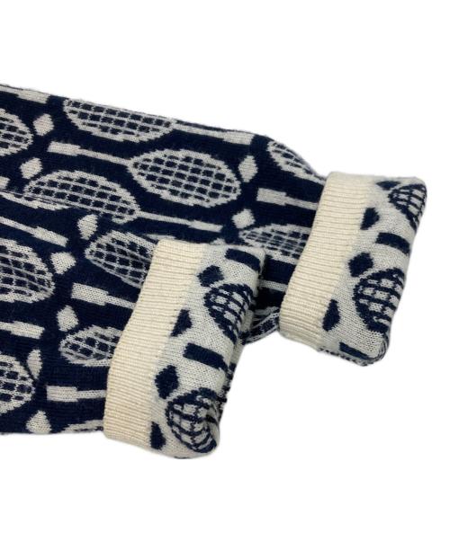 tory sport（トリースポーツ）tory sport (トリースポーツ) テニスラケット柄 カーディガン ネイビー サイズ:XSの古着・服飾アイテム