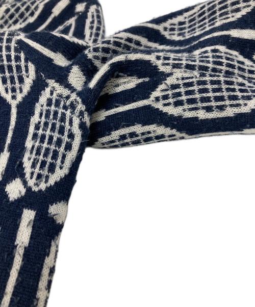 tory sport（トリースポーツ）tory sport (トリースポーツ) テニスラケット柄 カーディガン ネイビー サイズ:XSの古着・服飾アイテム