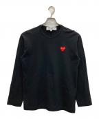 PLAY COMME des GARCONSプレイコムデギャルソン）の古着「ロングスリーブカットソー」｜ブラック
